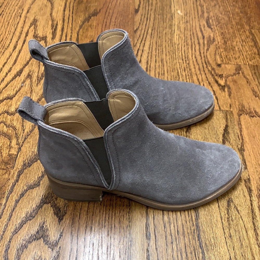 Lucky Gray Suede Booties